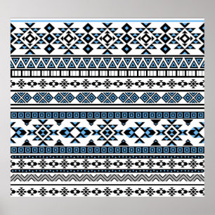 Affiche Triangle ethnique Motif Navajo géométrique