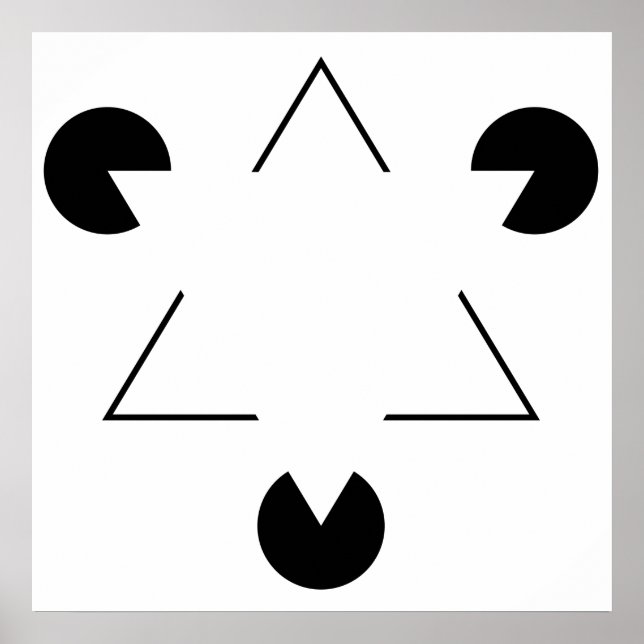 Affiche Triangle Kanizsa (Devant)