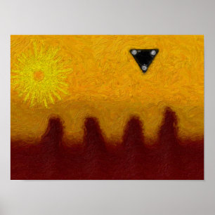 Affiche Triangle noir