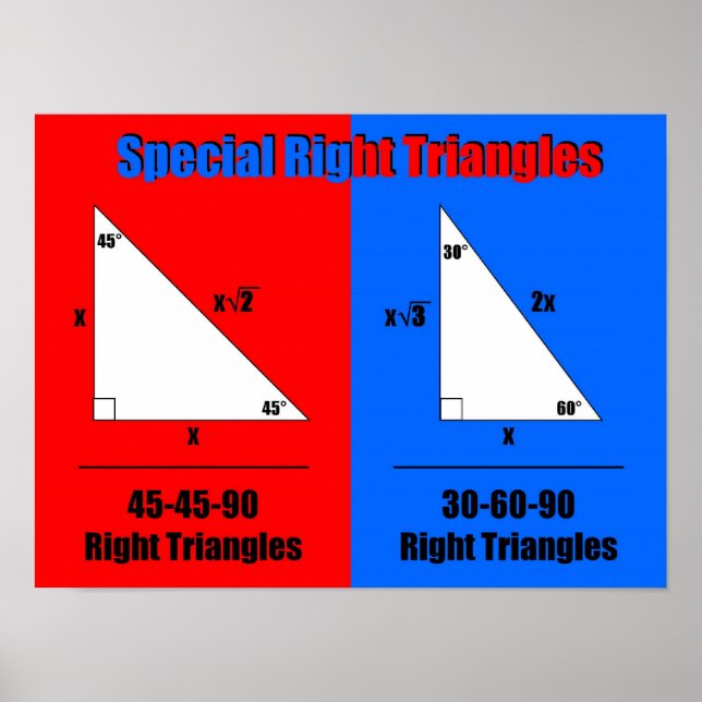 Affiche Triangles droits spéciaux (Devant)