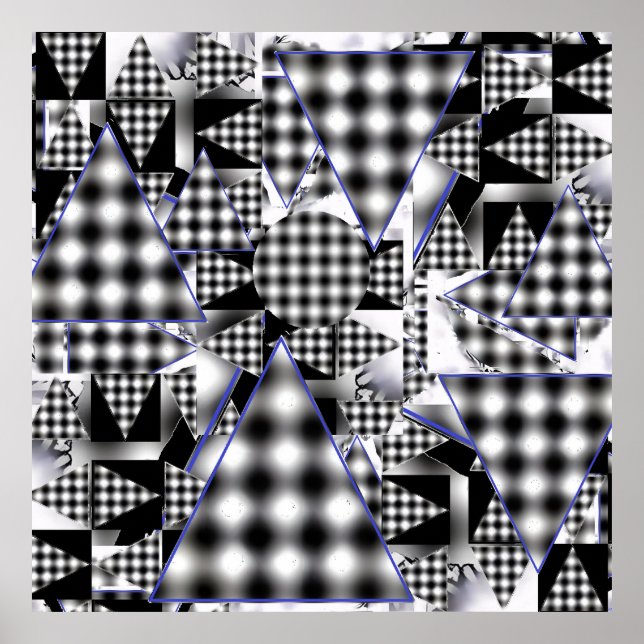 Affiche Triangles Magiques Trois 2-D (Devant)