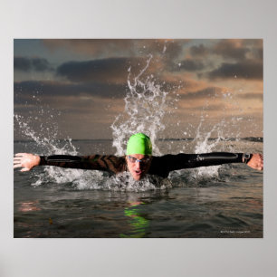 Affiche Triathlète 2