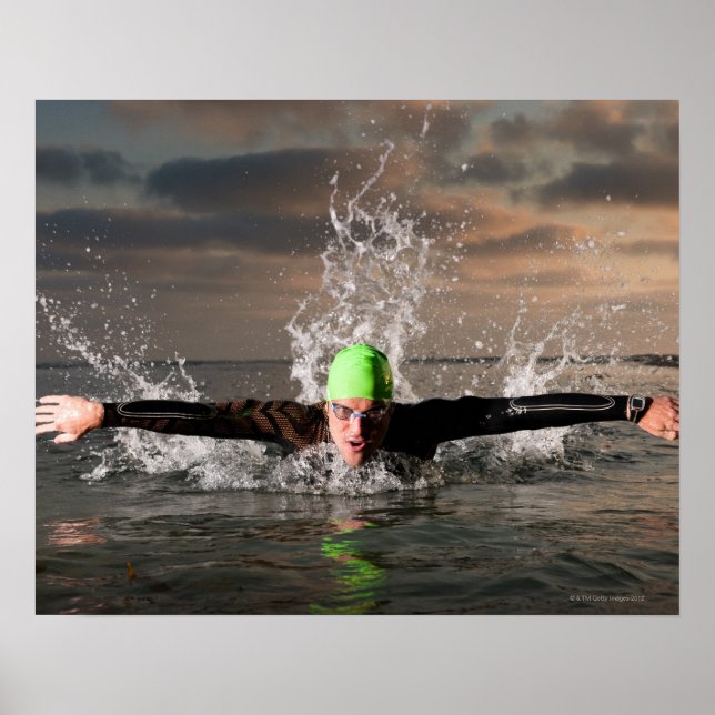 Affiche Triathlète 2 (Devant)