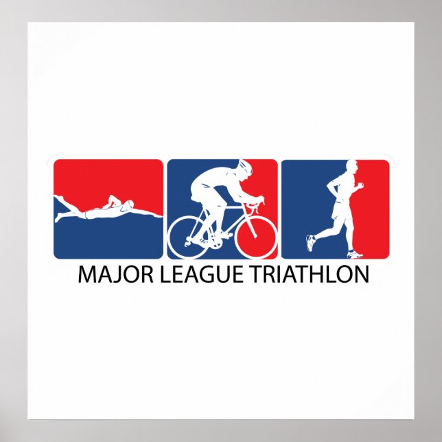 Affiche Triathlon de la Ligue majeure (Devant)