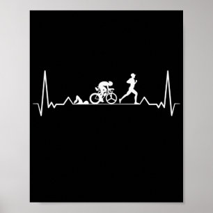 Affiche Triathlon Heartbeat