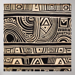 AFFICHE TRIBAL AFRICAIN