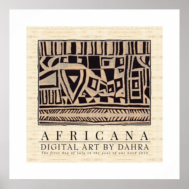 AFFICHE TRIBAL AFRICAIN (Devant)