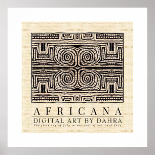 AFFICHE TRIBAL AFRICAIN