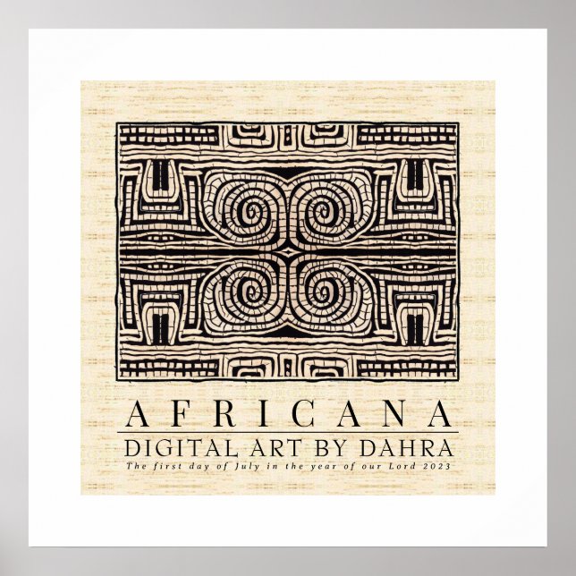 AFFICHE TRIBAL AFRICAIN (Devant)