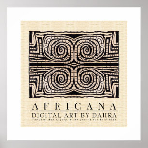 AFFICHE TRIBAL AFRICAIN