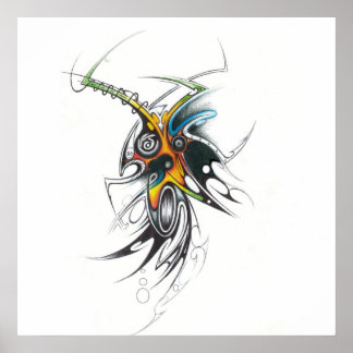 affiche tribale Abstraite