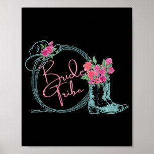 Affiche Tribe de mariée Bachelorette Nashville Country Coa