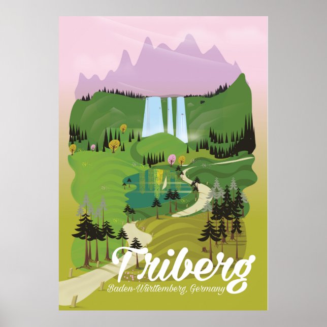 Affiche Triberg, Bade-Wurtemberg, Allemagne (Devant)