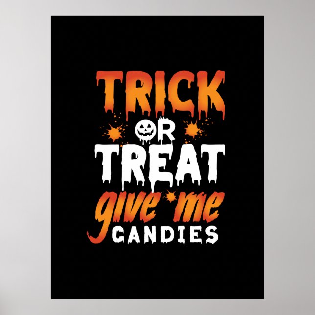 Affiche Trick d'Halloween (Devant)