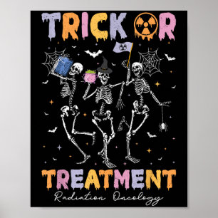 Affiche Trick Or Halloween Radiothérapie oncologique Rad T