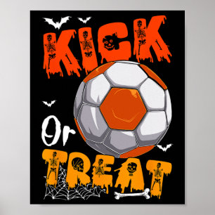Affiche Trick Or Treat Blague Drôle Kick Halloween En Joua