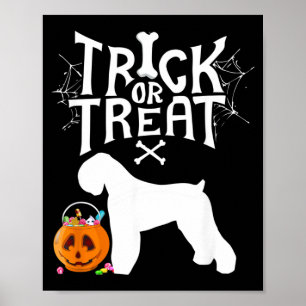 Affiche Trick Or Treat Terrier Noir Russe Halloween Chien