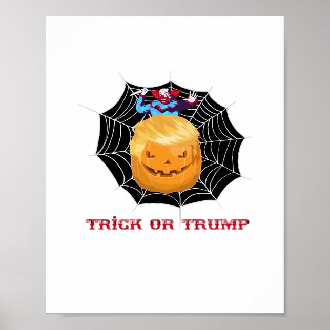 Affiche Trick Ou Halloween Clown effrayant (Devant)