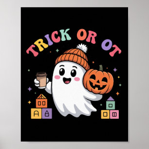 Affiche Trick Ou Ot Éffrayant Ghost Hall D'Ergothérapie