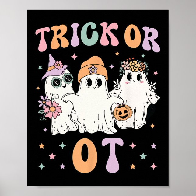 Affiche Trick Ou Ot ergothérapeute Hallowe (Devant)