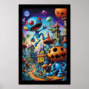 Affiche Trick ou Shroom - Ken Gage Imaginaire Art