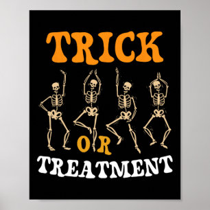 Affiche Trick Ou Traitement Physique Thérapie Squelette Pt