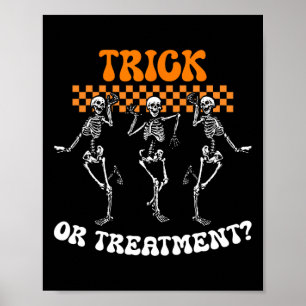 Affiche Trick Ou Traitement Physique Thérapie Squelette Pt