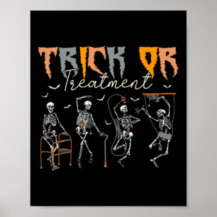 Affiche Trick Ou Traitement Pt Thérapeutique Physique Thér