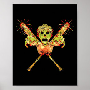 Affiche Trick Ou Traiter Cadeau Zombie Scandale Halloween
