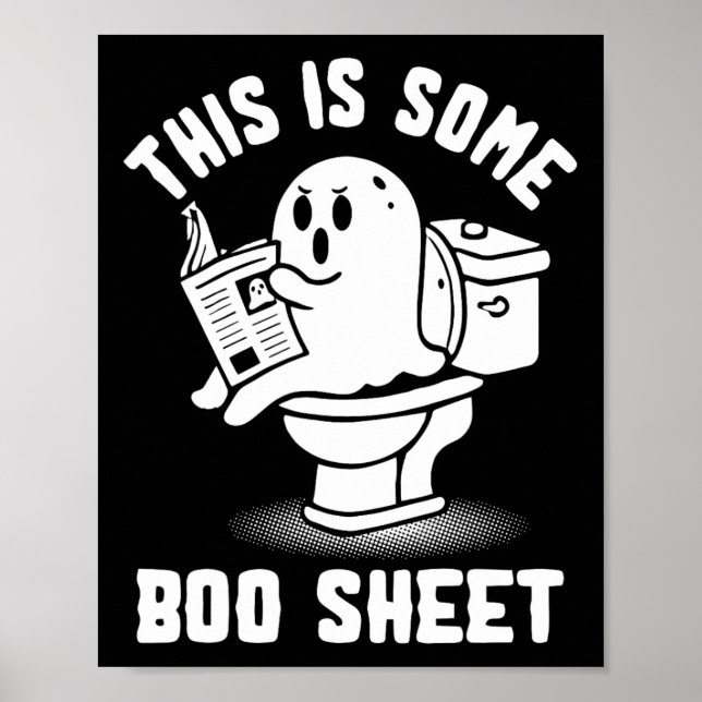 Affiche Trick Ou Treat Éffrayant Ghost Ceci Est Une Fiche  (Devant)