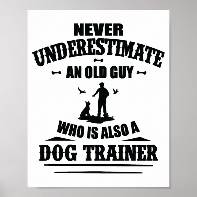 Affiche Tricks Entraînement Chien Chien Entraîneur Chien É (Devant)