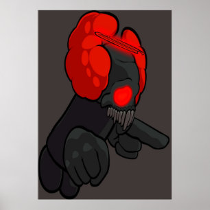 Affiche Tricky Demon FNF vendredi soir Funkin