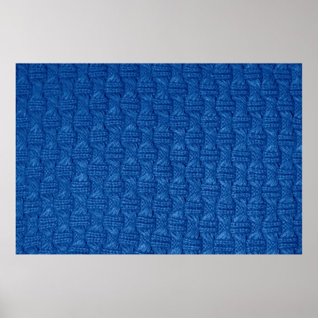 Affiche Tricot de texture. Bleu pullover. ma en tissu moti (Devant)