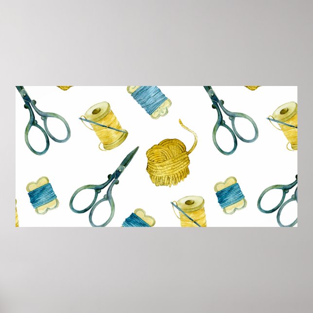 Affiche Tricot motif sans faille (Devant)