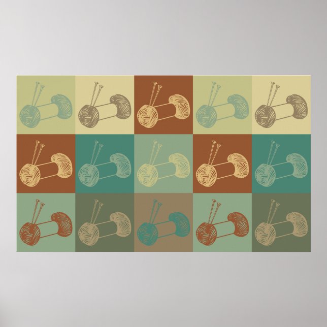 Affiche Tricot Pop Art (Devant)