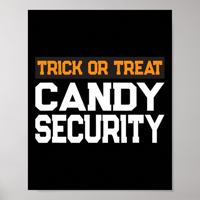 Affiche Tricoter Ou Traiter Candy Sécurité Maman Papa Hall (Devant)