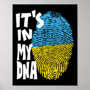 Affiche Trident d'Ukraine Drapeau de l'Ukraine Drapeau ukr