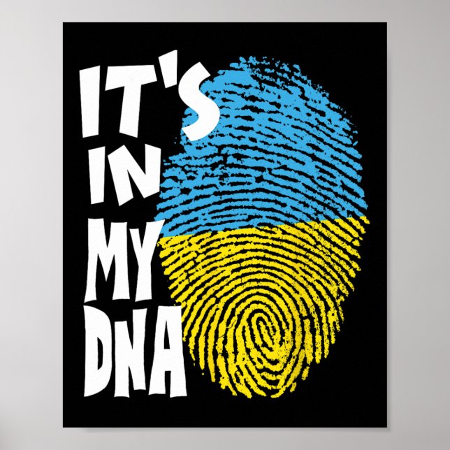 Affiche Trident d'Ukraine Drapeau de l'Ukraine Drapeau ukr (Devant)