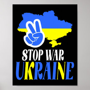 Affiche Trident d'Ukraine Drapeau d'Ukraine Drapeau ukrain