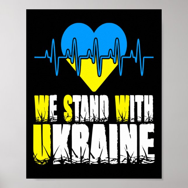 Affiche Trident Ukraine Drapeau Ukraine Drapeau Ukrainien  (Devant)