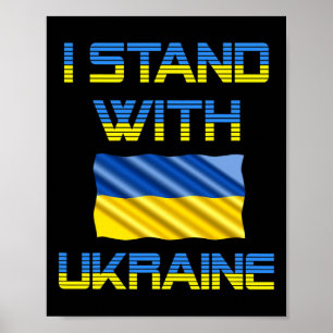 Affiche Trident Ukraine Drapeau ukrainien Drapeau ukrainie