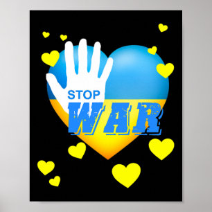 Affiche Trident ukrainien Drapeau ukrainien Drapeau ukrain