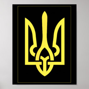 Affiche Trident ukrainien Ukraine