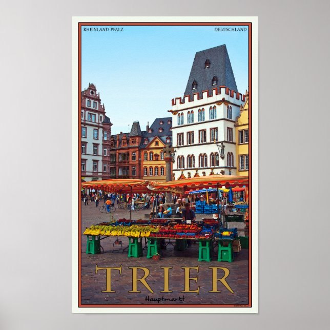 Affiche Trier - Hauptmarkt (Devant)