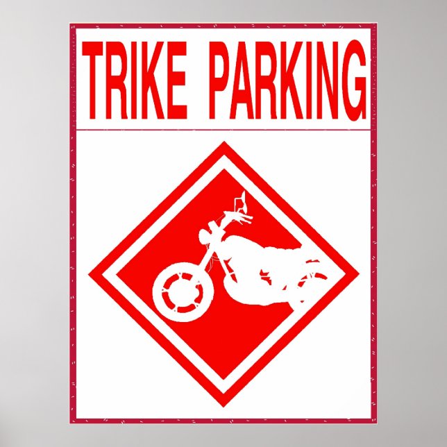 Affiche Trike Parking Only (Devant)