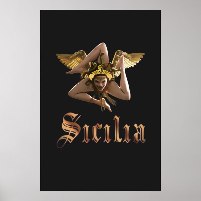 Affiche Trinacria sicilienne (Devant)