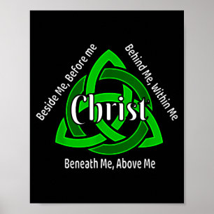 Affiche Trinité celtique Kno Prière de saint Patrick chrét