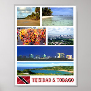 Affiche Trinité-et-Tobago - Mosaïque -