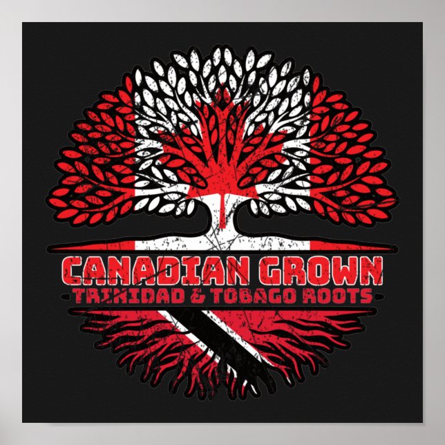 Affiche Trinité-et-Tobago Trinidadien Canada (Devant)
