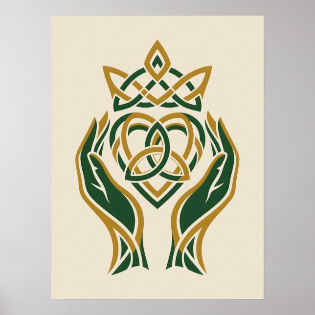Affiche Trinity Heart Claddagh (Devant)